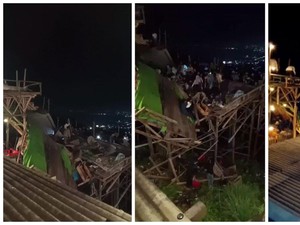 Kafe di Bandar Lampung Ambruk Saat Malam Pergantian Tahun, Pengunjung Terluka