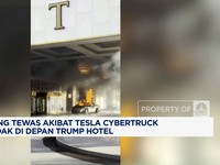 Video: Tesla Cybertruck Meledak di Depan Trump Hotel, 1 Orang Tewas