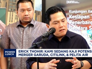  Erick Thohir Kaji Potensi Merger Garuda, Citilink, & Pelita Air