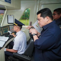 Erick Jajal Kereta Bandara, Minta Waktu Tempuh Dipangkas Jadi 35 Menit