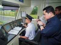 Erick Jajal Kereta Bandara, Minta Waktu Tempuh Dipangkas Jadi 35 Menit