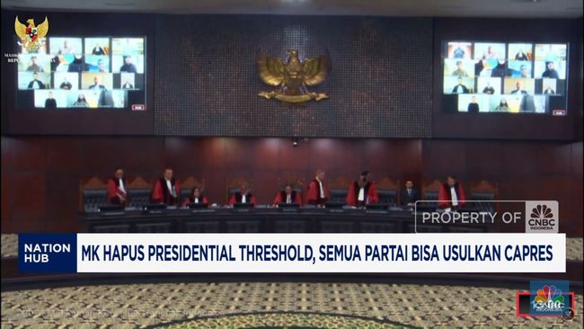 MK Hapus Presidential Threshold, Partai Bisa Usulkan Capres