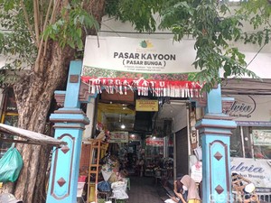 Sejarah Pasar Bunga Kayoon Surabaya yang terbentuk dari Endapan Kalimas