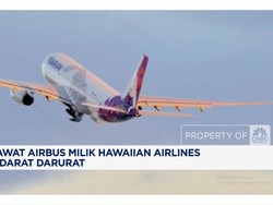 Video: Pesawat Airbus Milik Hawaiian Airlines Mendarat Darurat