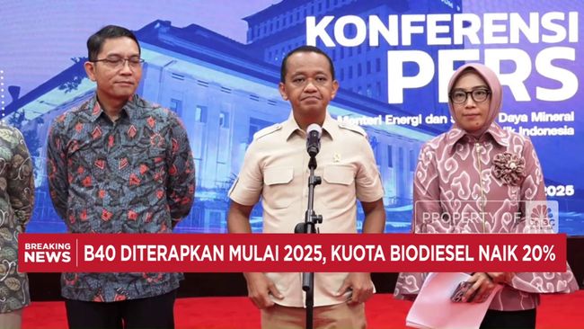 B40 Diterapkan Mulai 2025, Kuota Biodisel Naik 20%