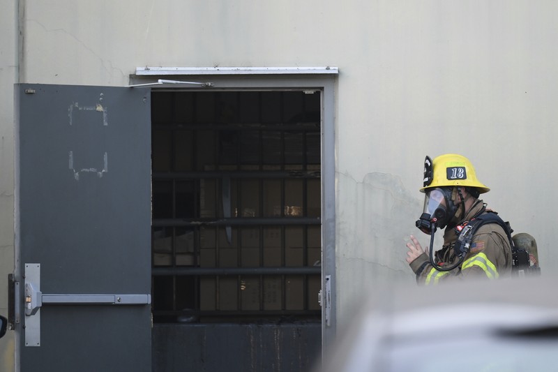 California Plane Crash This image taken from video, shows a small plane about to crash into a commercial building in Fullerton, Calif. on Thursday, Jan. 2, 2025. (RUCCI FORGED via AP)