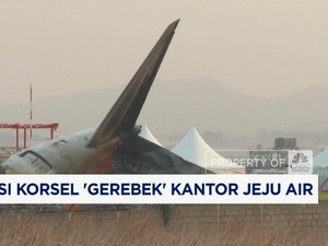 Video: Polisi Korsel 'Gerebek' Kantor Jeju Air