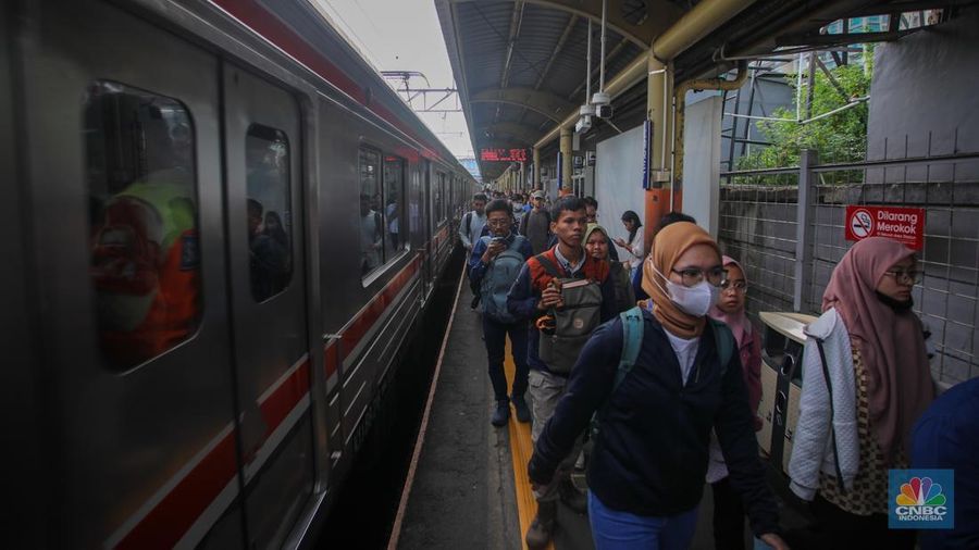 PT Kereta Api Indonesia (Persero) memastikan Stasiun Karet yang berlokasi di Jalan KH Mas Mansyur, Kecamatan Tanah Abang, Jakarta Pusat akan ditutup. (CNBC Indonesia/Faisal Rahman)