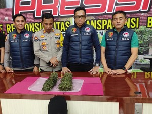 Pria di Pagar Alam Terciduk Bawa 1 Kg Ganja di Jok Motor