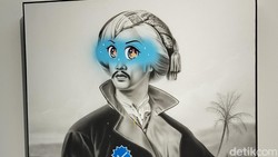 Lukisan Raden Saleh Centang Biru di Pameran Tunggal Danni Febriana
