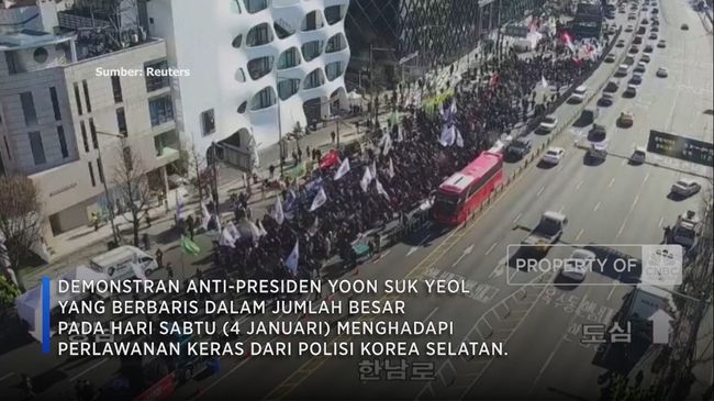 Kebijakan Demo Korsel Adang Anti Yoon yang Gagal Ditangkap KPK