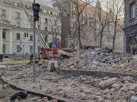 Baru Awal Tahun 2025, Putin Kerahkan Drone Hancurkan Bangunan di Kyiv