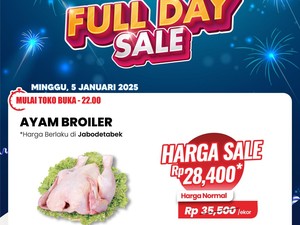 Beli Ayam Broiler di Transmart Full Day Sale Rp 28.000/Ekor