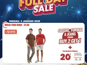 Aneka Baju Kasual Pria Diskon Melimpah di Transmart Full Day Sale