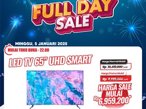 Transmart Full Day Sale! Smart TV 65 Inch Mulai dari Rp 6,9 Juta