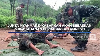 Video: Junta Myanmar Akan Bebaskan 5.864 Tahanan Termasuk 180 WNA