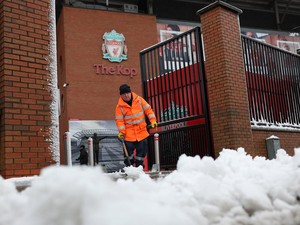 Liverpool Vs MU Main Sesuai Jadwal Meski Merseyside Ditutupi Salju