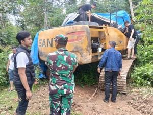Razia Tambang Emas Ilegal di Bungo, Tim Gabungan Temukan 8 Unit Alat Berat