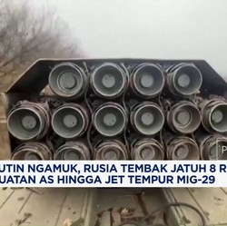 Video: Rusia Tembak Jatuh 8 Rudal Buatan AS Hingga Jet Tempur