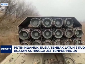Video: Rusia Tembak Jatuh 8 Rudal Buatan AS Hingga Jet Tempur
