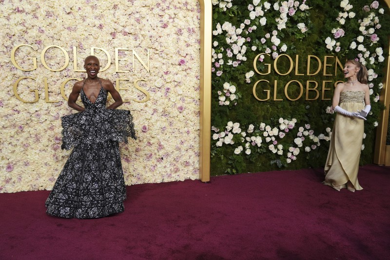 Cynthia Erivo tiba di Golden Globes ke-82 pada hari Minggu, 5 Januari 2025, di Beverly Hilton di Beverly Hills, California. Cynthia Erivo tiba di Golden Globes ke-82 pada hari Minggu, 5 Januari 2025, di Beverly Hilton di Beverly Hills, California. (AP Photo/Chris Pizzello)