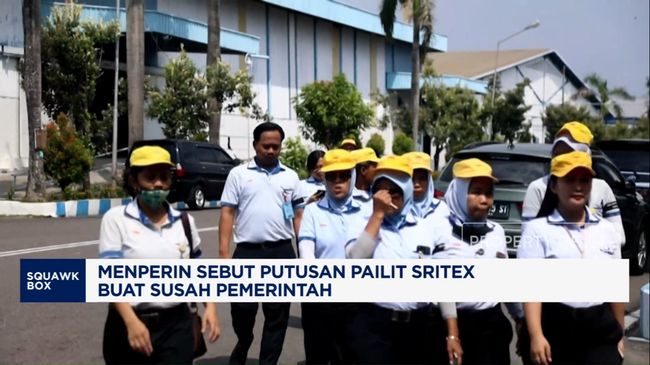 Menperin Sebut Putusan Pailit Sritex Buat Susah Pemerintah