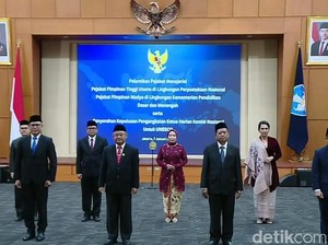 Selamat! 10 Pejabat Eselon I Resmi Dilantik & Bertugas di Kemendikdasmen