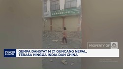 Video: Gempa Dahsyat M 7,1 Guncang Nepal, Terasa Hingga India & China