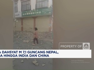 Video: Gempa Dahsyat M 7,1 Guncang Nepal, Terasa Hingga India & China
