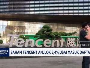 Video: Saham Tencent Anjlok 5,4% Usai Masuk Daftar Hitam AS