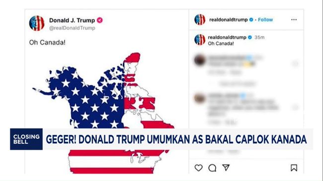 Geger! Donald Trump Umumkan AS Bakal Caplok Kanada