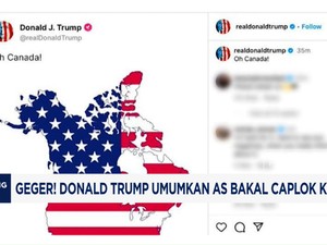 Video: Geger! Donald Trump Umumkan AS Bakal Caplok Kanada