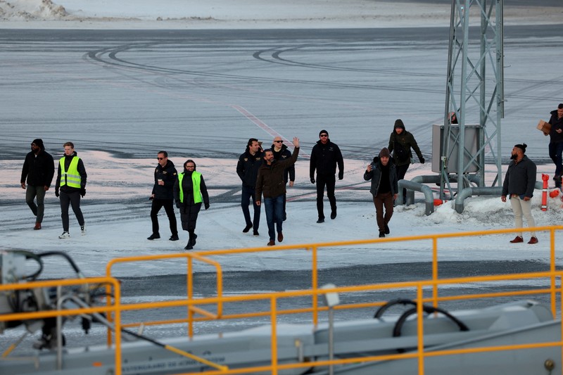 Donald Trump Jr mengunjungi Nuuk, ibu kota Greendland, dalam lawatan pribadi, Selasa, 7 Januari 2025. (via REUTERS/Emil Stach) Donald Trump Jr mengunjungi Nuuk, ibu kota Greendland, dalam lawatan pribadi, Selasa, 7 Januari 2025. (via REUTERS/Emil Stach)