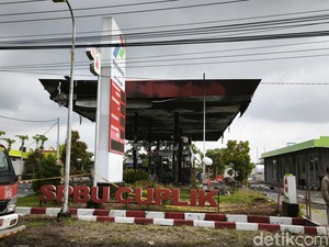 Detik-detik Mobil Terbakar di SPBU Cuplik Sukoharjo, Sempat Ada Ledakan