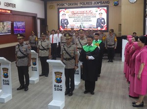 Polres Jombang Gelar Setijab Wakapolres dan Kapolsek