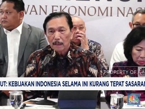 Video : Luhut Sebut Kebijakan RI Kurang Tepat Sasaran