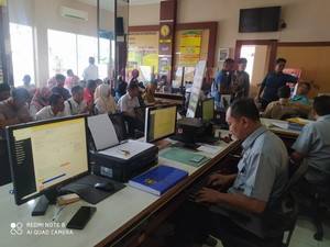 Pemohon SKCK untuk Seleksi PPPK di Polres Lamongan Melonjak