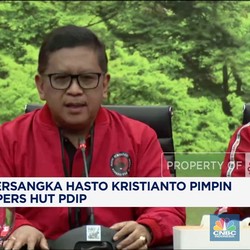 Video : Status Tersangka, Hasto Pimpin Konferensi Pers HUT PDIP