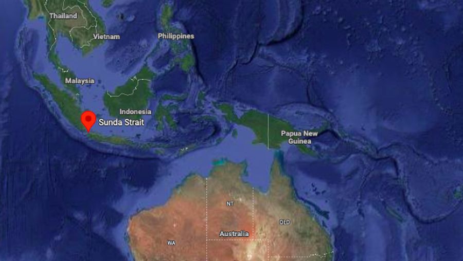 Titik lokasi pusat megathrust. (Dok. Google Maps)