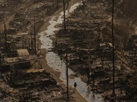 Bak Gaza! Potret dari Langit 'Neraka' di AS, Hollywood Hangus Terbakar