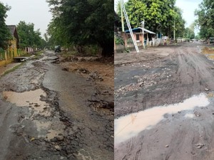 Jalan di Desa Kore Bima Rusak Parah-Mirip Sungai Akibat Diterjang Banjir