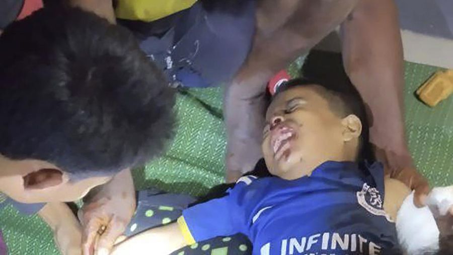 Serangan udara junta Myanmar menewaskan sedikitnya 40 orang di sebuah desa di negara bagian Rakhine barat. (The Arakan Army via AP)