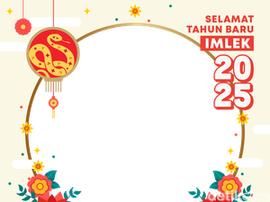 Twibbon Imlek 2025, Happy Chinese New Year!
