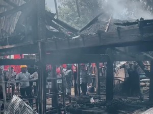Kebakaran Hanguskan 6 Rumah di Barru, Seorang Wanita Lansia Tewas Terjebak