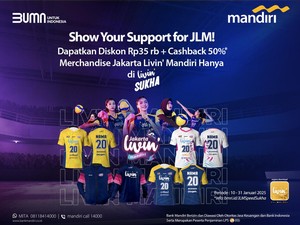 Dukung Jakarta Livin Mandiri di Proliga, Ada Promo Merchandise Eksklusif!