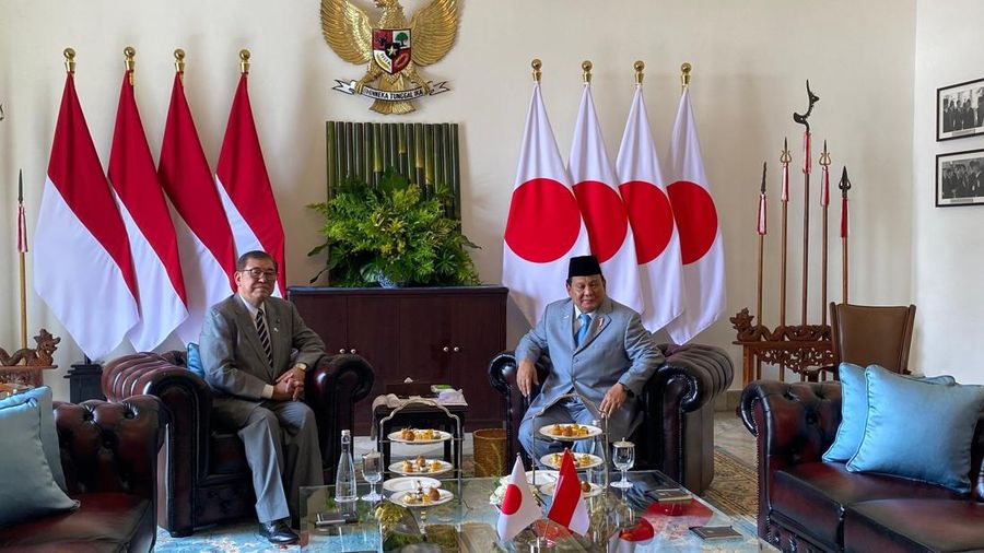 Presiden Prabowo Subianto dan PM Jepang Ishiba Shigeru di Istana Bogor, Jawa Barat, Sabtu (11/1/2025). (Dok. Sekretariat Presiden)