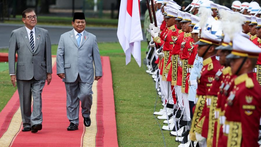 Presiden Prabowo Subianto dan PM Jepang Ishiba Shigeru di Istana Bogor, Jawa Barat, Sabtu (11/1/2025). (Dok. Sekretariat Presiden)