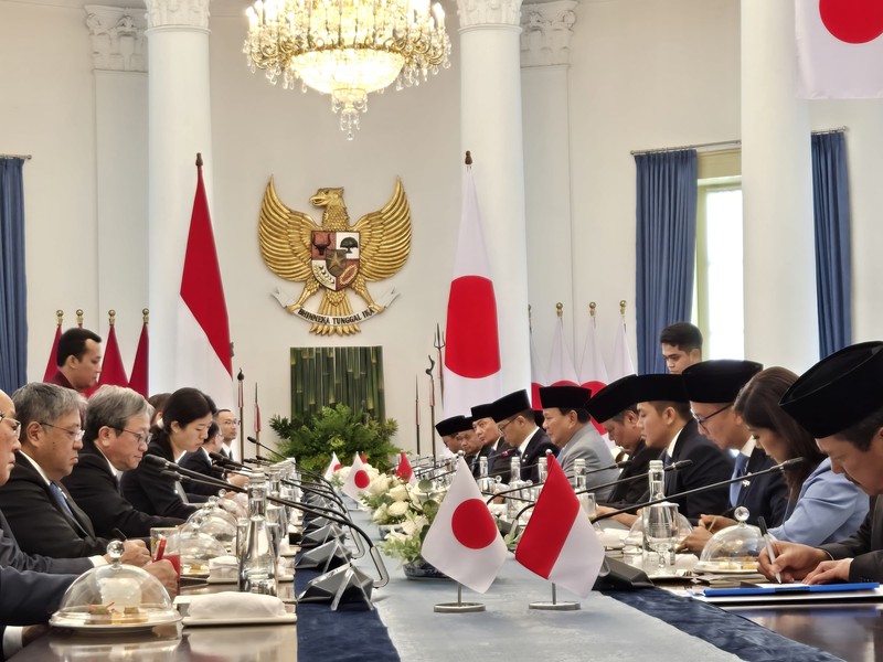 Presiden Prabowo Subianto dan PM Jepang Ishiba Shigeru di Istana Bogor, Jawa Barat, Sabtu (11/1/2025). (Dok. Sekretariat Presiden)