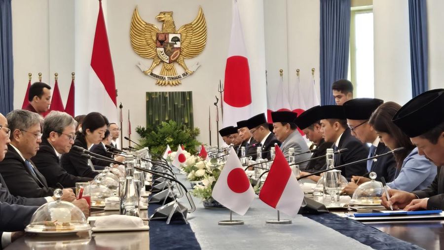 Presiden Prabowo Subianto dan PM Jepang Ishiba Shigeru di Istana Bogor, Jawa Barat, Sabtu (11/1/2025). (Dok. Sekretariat Presiden)