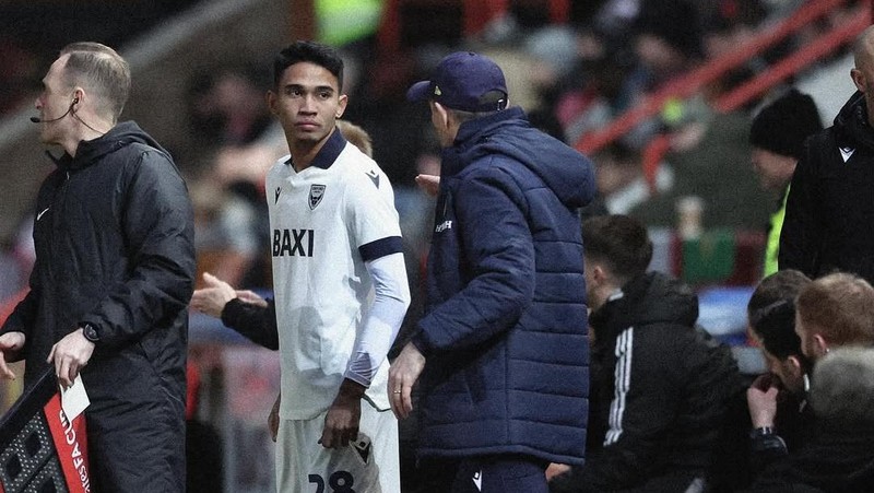 Marselino Ferdinan debut di Oxford United. (Dok. Oxford United Football Club)